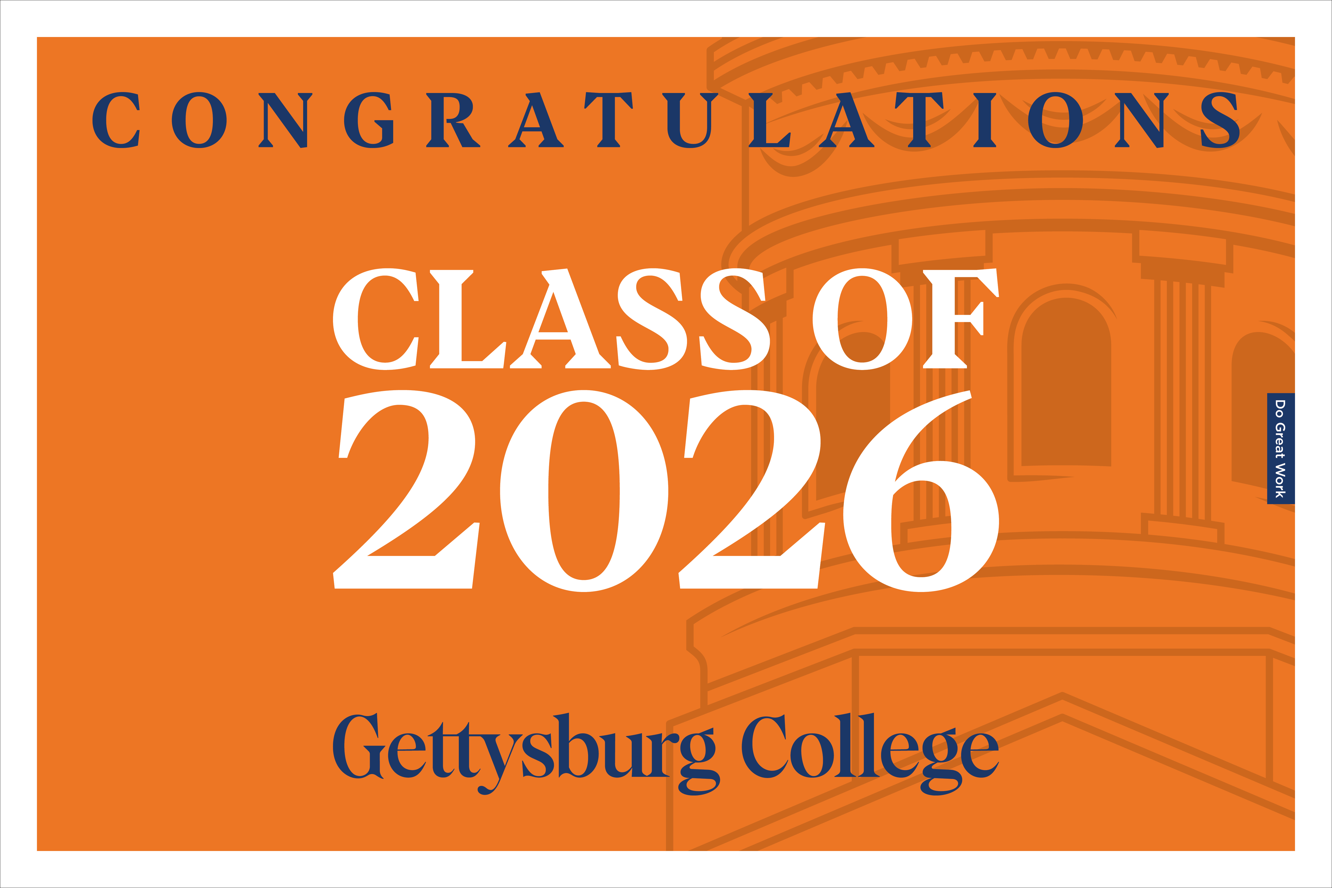 18 by 12 orange yard sign