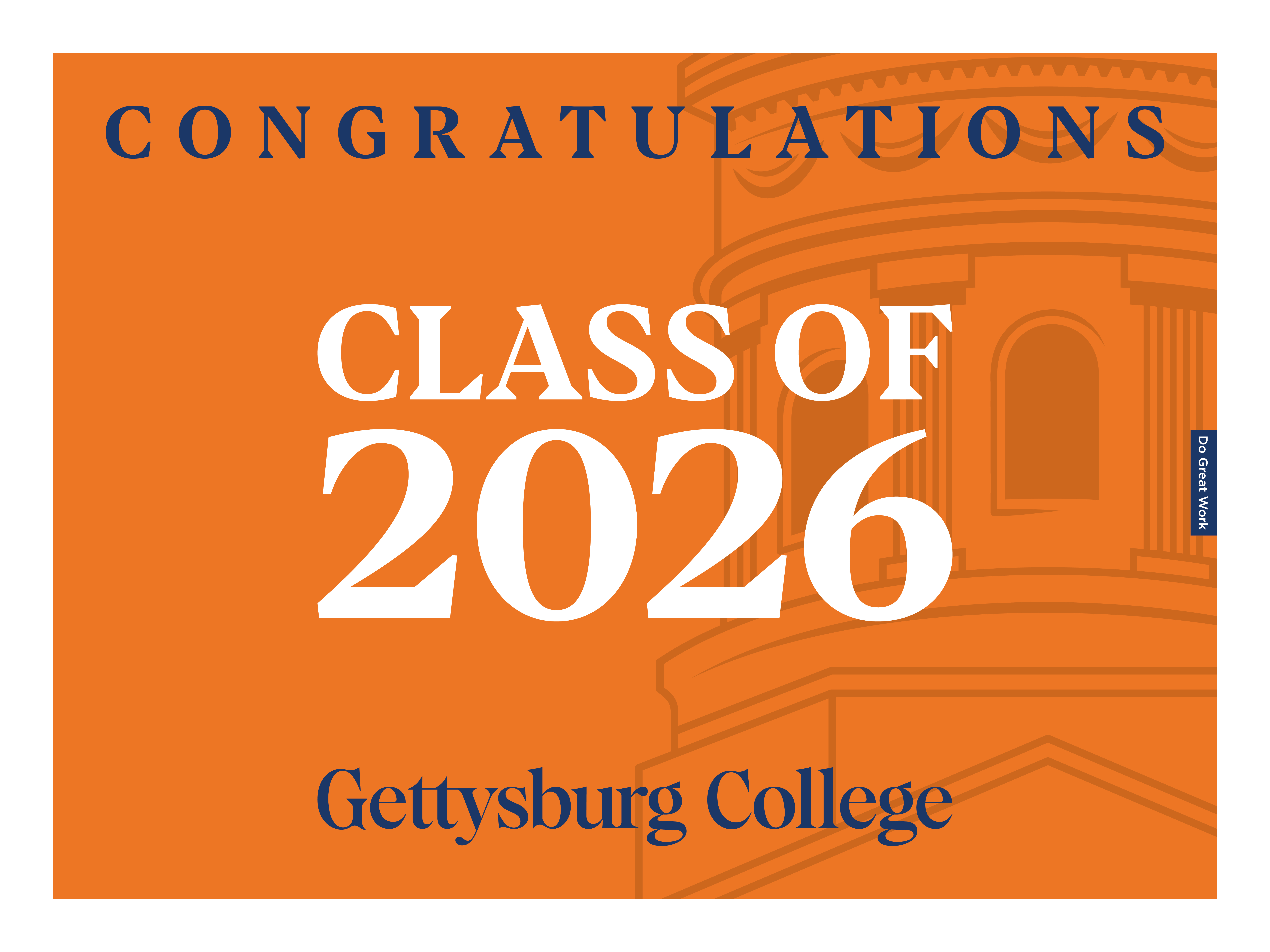 24 by 18 orange yard sign