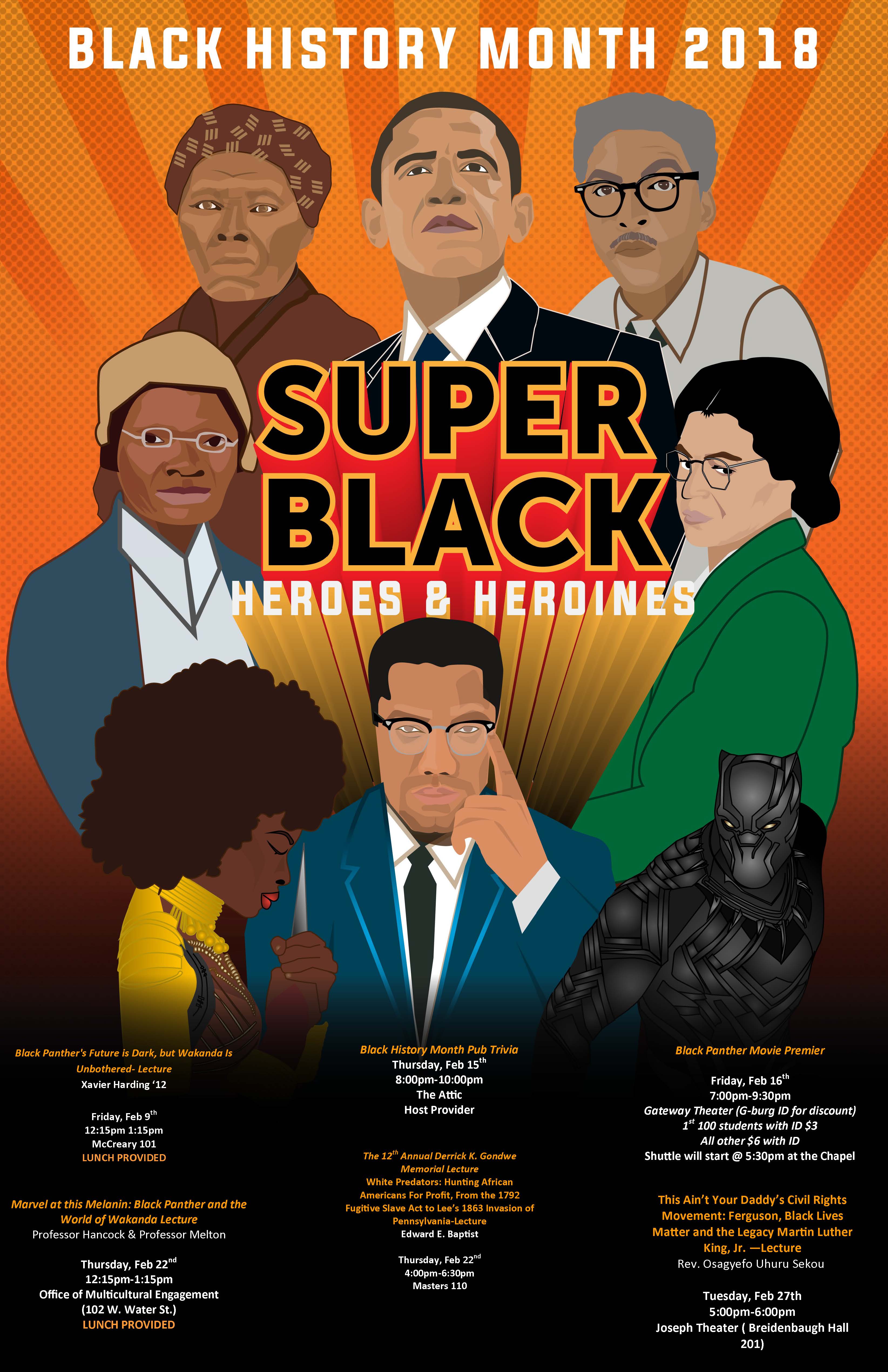 Black history month flier