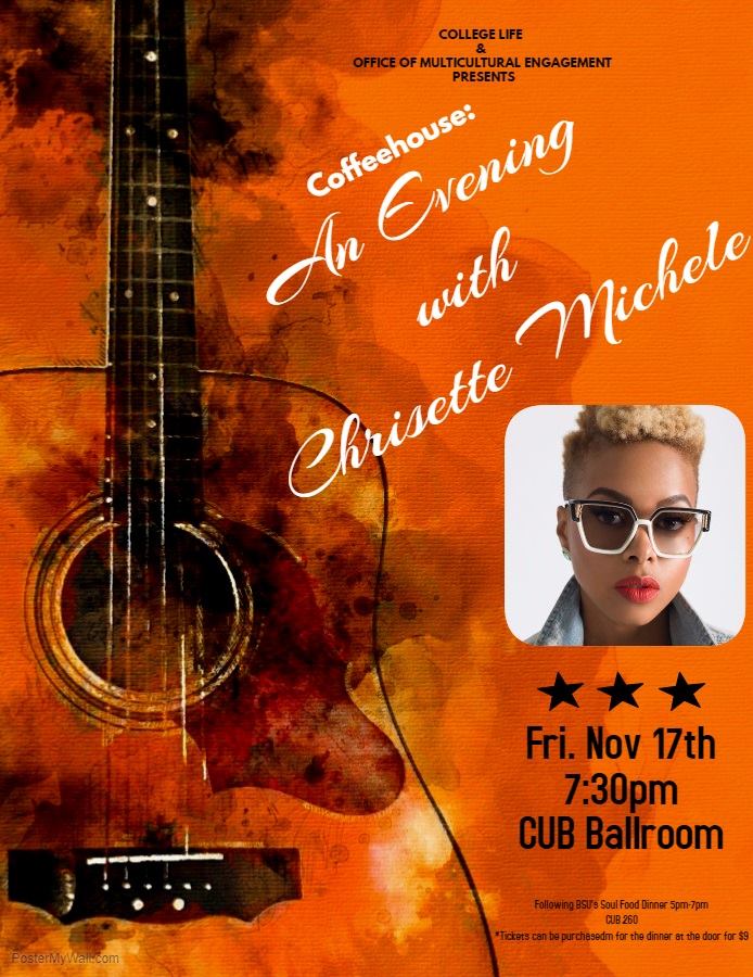 An evening with Chrisette Michele flier