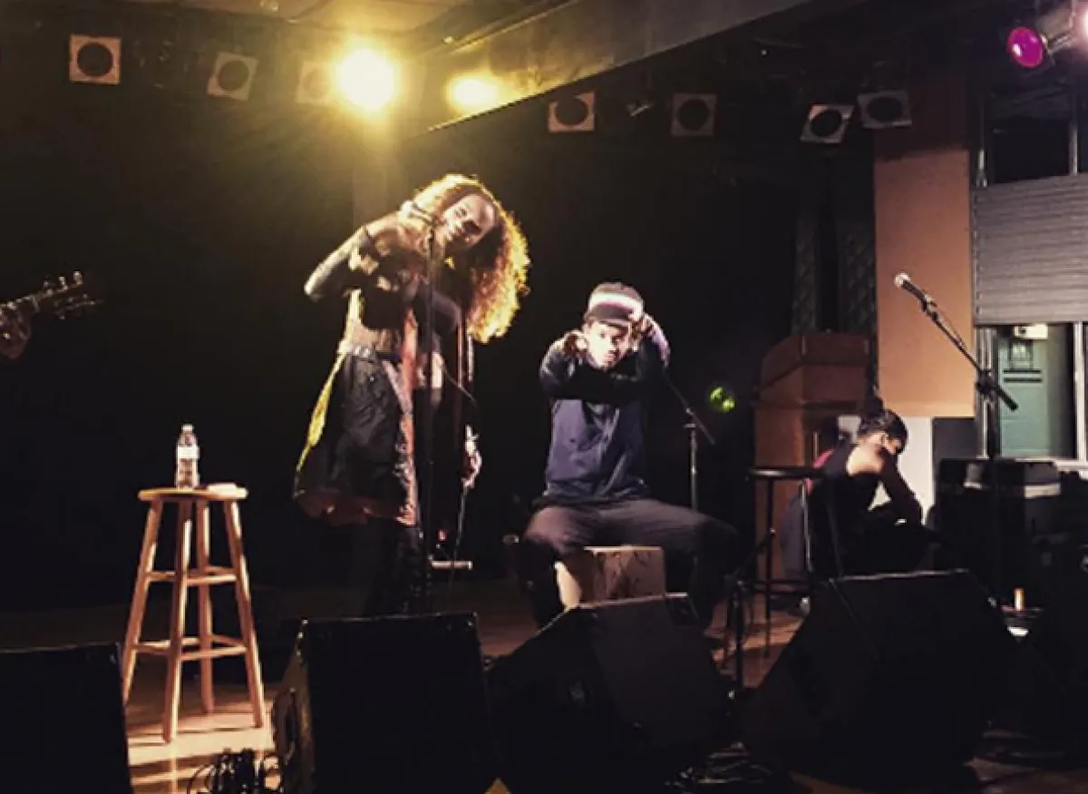 A live performance at the Attic.