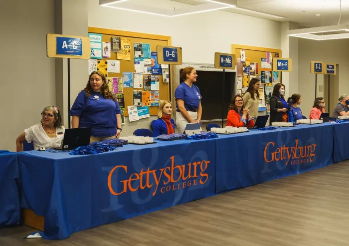 An event in the CUB lobby.