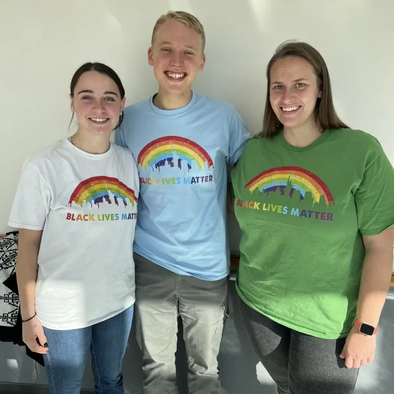  Ethan Clare with Prof. Kate and Micaylah