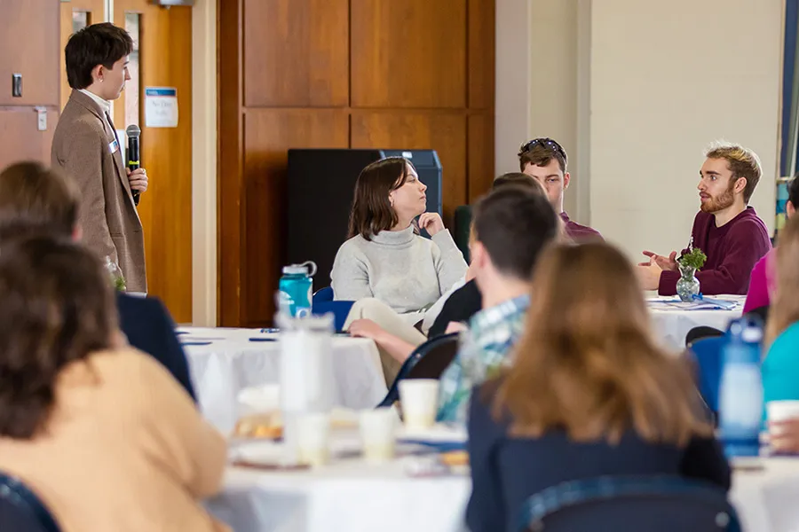 students in meeting