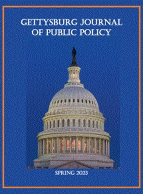 Gettysburg Journal for Public Policy Cover