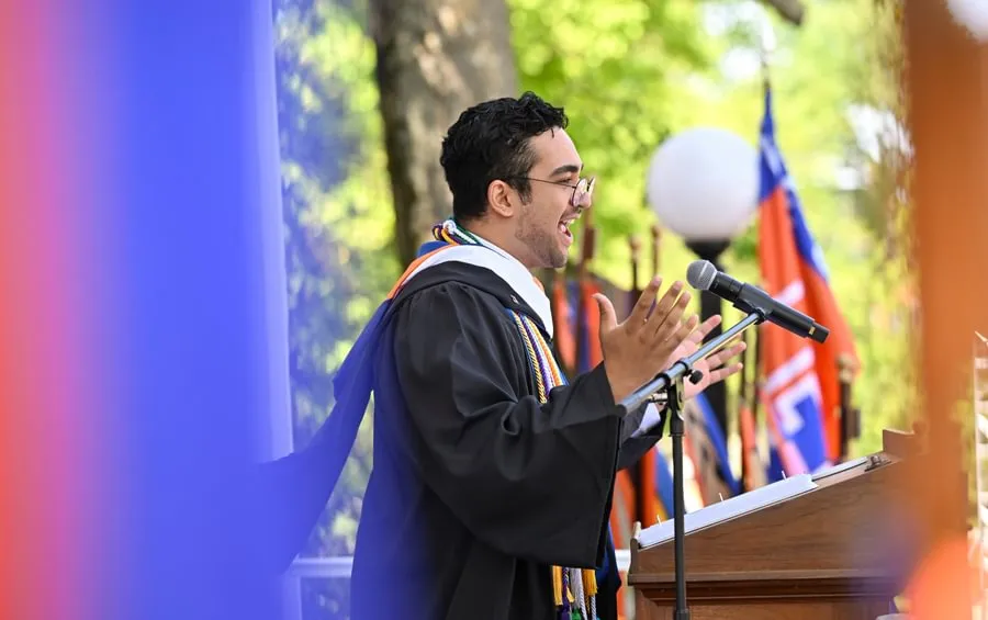 Ratul Pradhan ’25 was the Class of 2025 Commencement speaker.