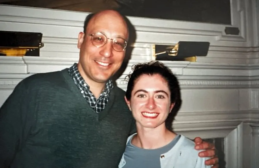Garcia (right) with her thesis advisor, History Prof. Michael J. Birkner ’72, P’10 during her graduation weekend in 2002.