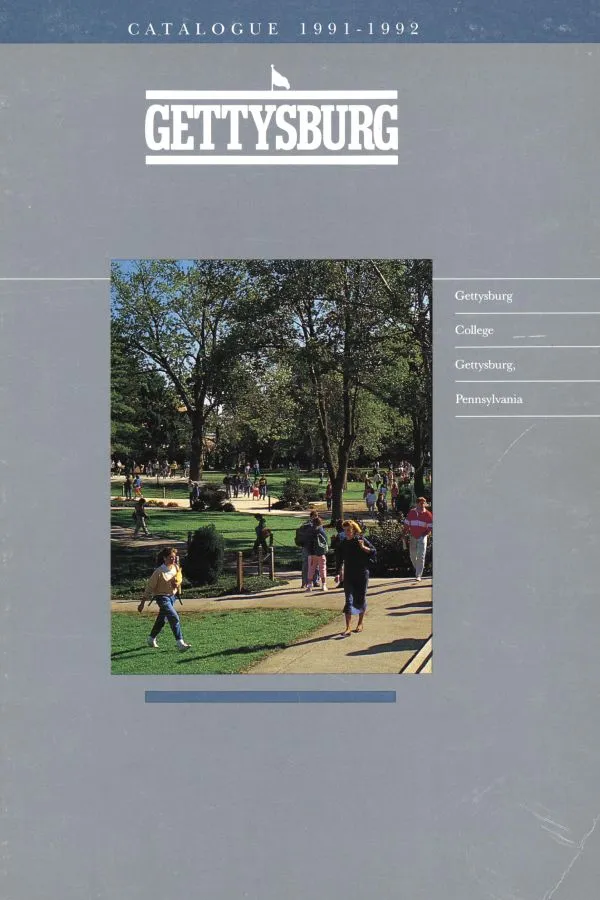 1991–92 course catalogue cover 