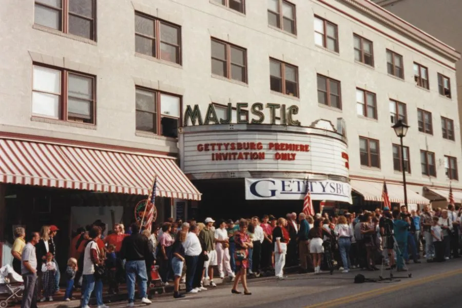 Community attends invitation-only premiere of Gettysburg.