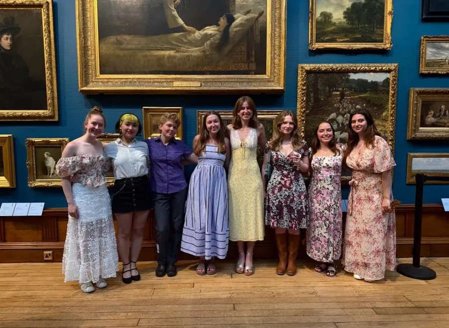 Green visited the Victoria Art Gallery in Bath, England, as part of a welcome reception for her study abroad program over the summer.