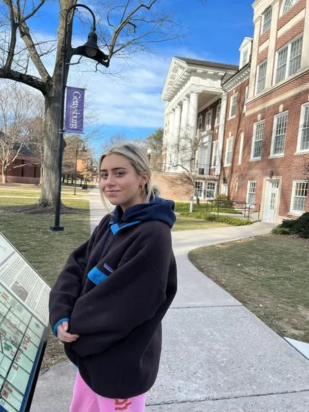 Sadie Mauro visited Gettysburg’s campus in February 2023.