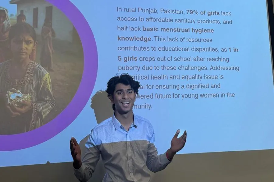Wali Muhammad ’28 attended the Peace & Justice Studies Association Conference at Swarthmore College on Oct. 9-12, 2025.