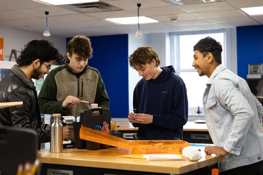 Gettysburg students take on a design thinking challenge at the Rogers Center for Creativity and Innovation. 