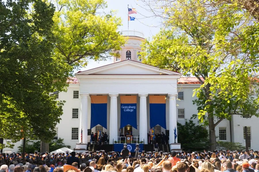 Family and friends at Gettysburg College Commencement Ceremony.
