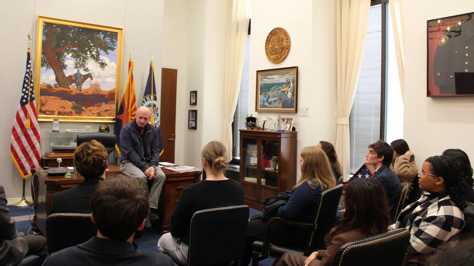 Inside Washington Students Meeting with Sen. Mark Kelly