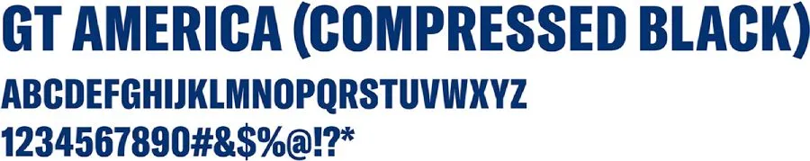 America font family