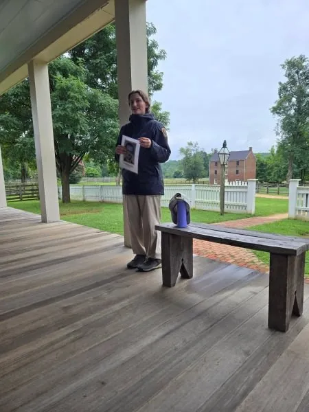 Julia Ciccone ’28 addressing visitors