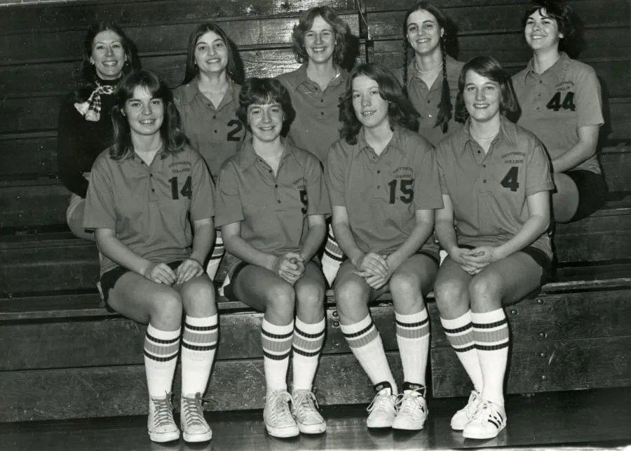 Jenny Stone ’76 with team