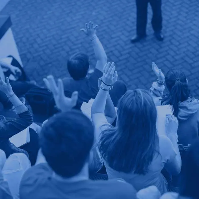 Decorative students blue