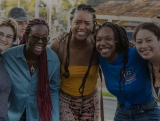 A group of ladies smiling