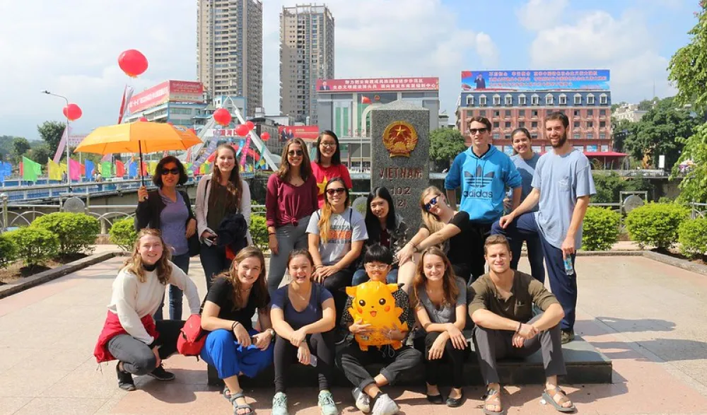 group of students abroad