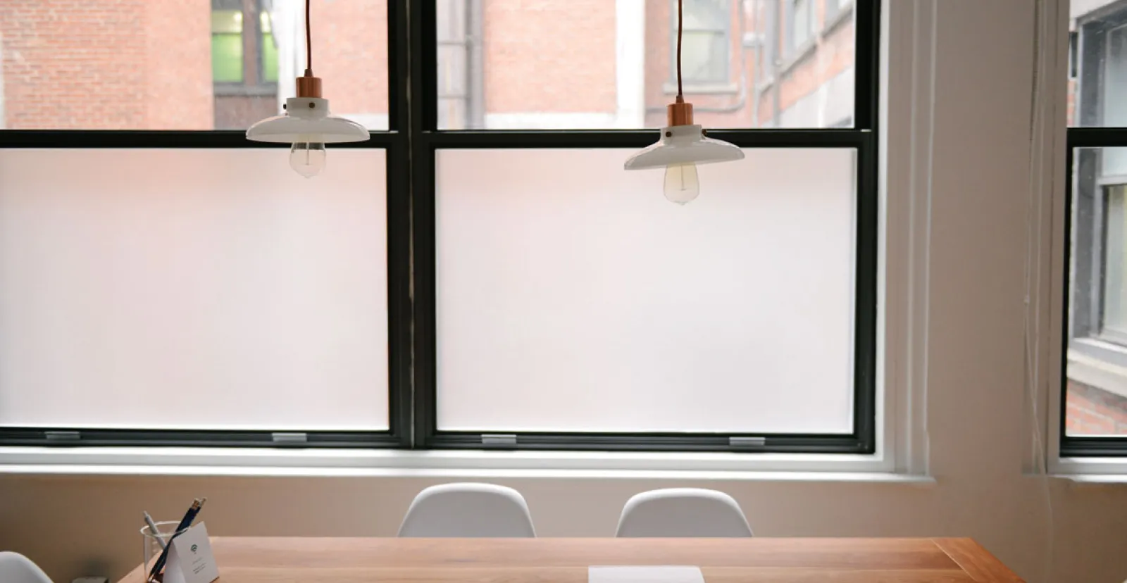 meeting room in an office building - where many people spend large amounts of their working lives