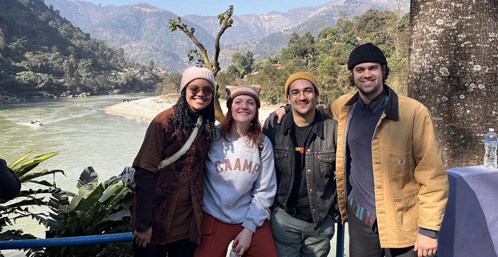 AEmily Kreider ’25 (second from left) participated with Alexis Jones ’24, Ratul Pradhan ’25, and Jack Joiner ’25 