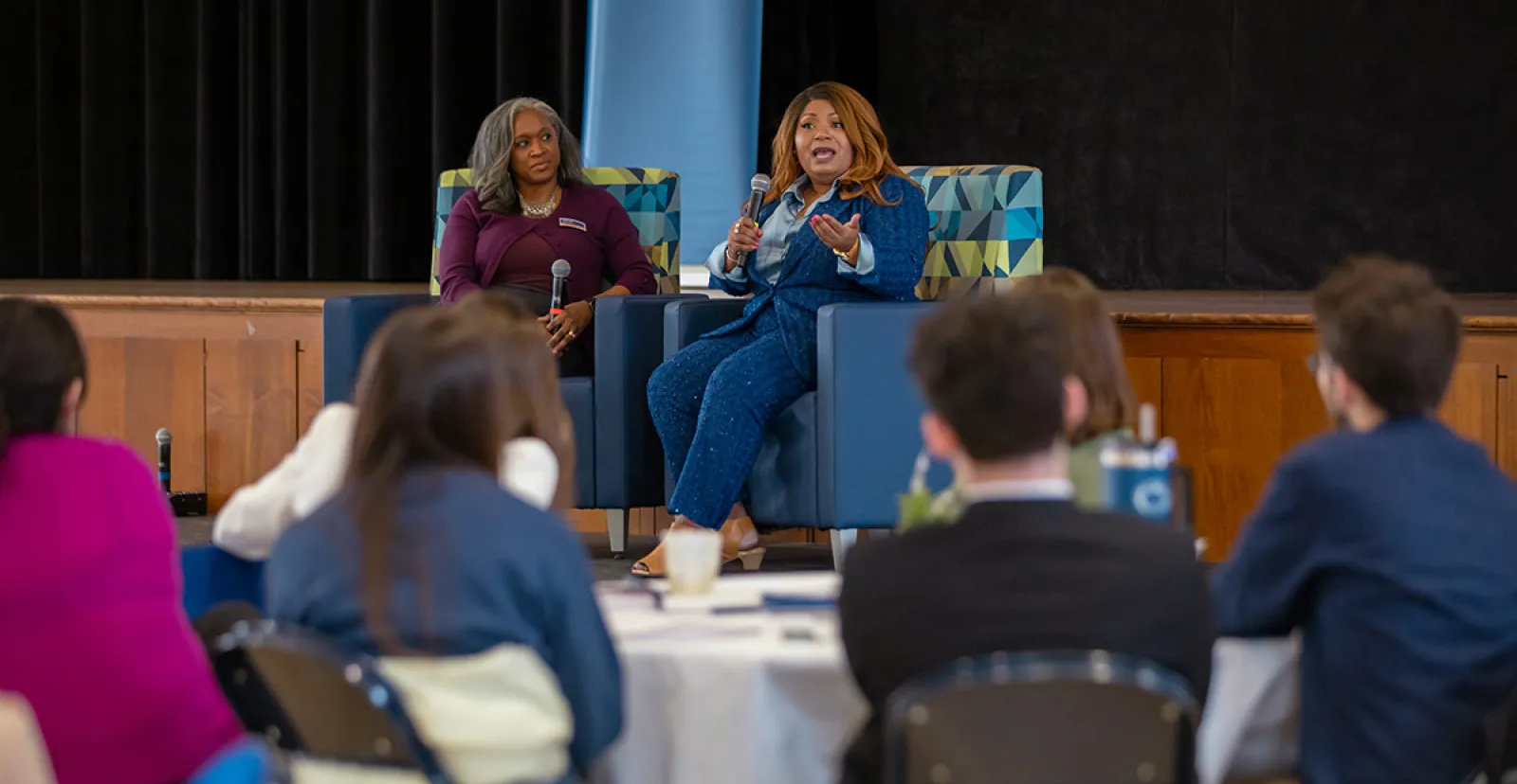 Actress and SAG-AFTRA National Board member Towanda Underdue and Executive Director Eisenhower Institute Tracie Potts 