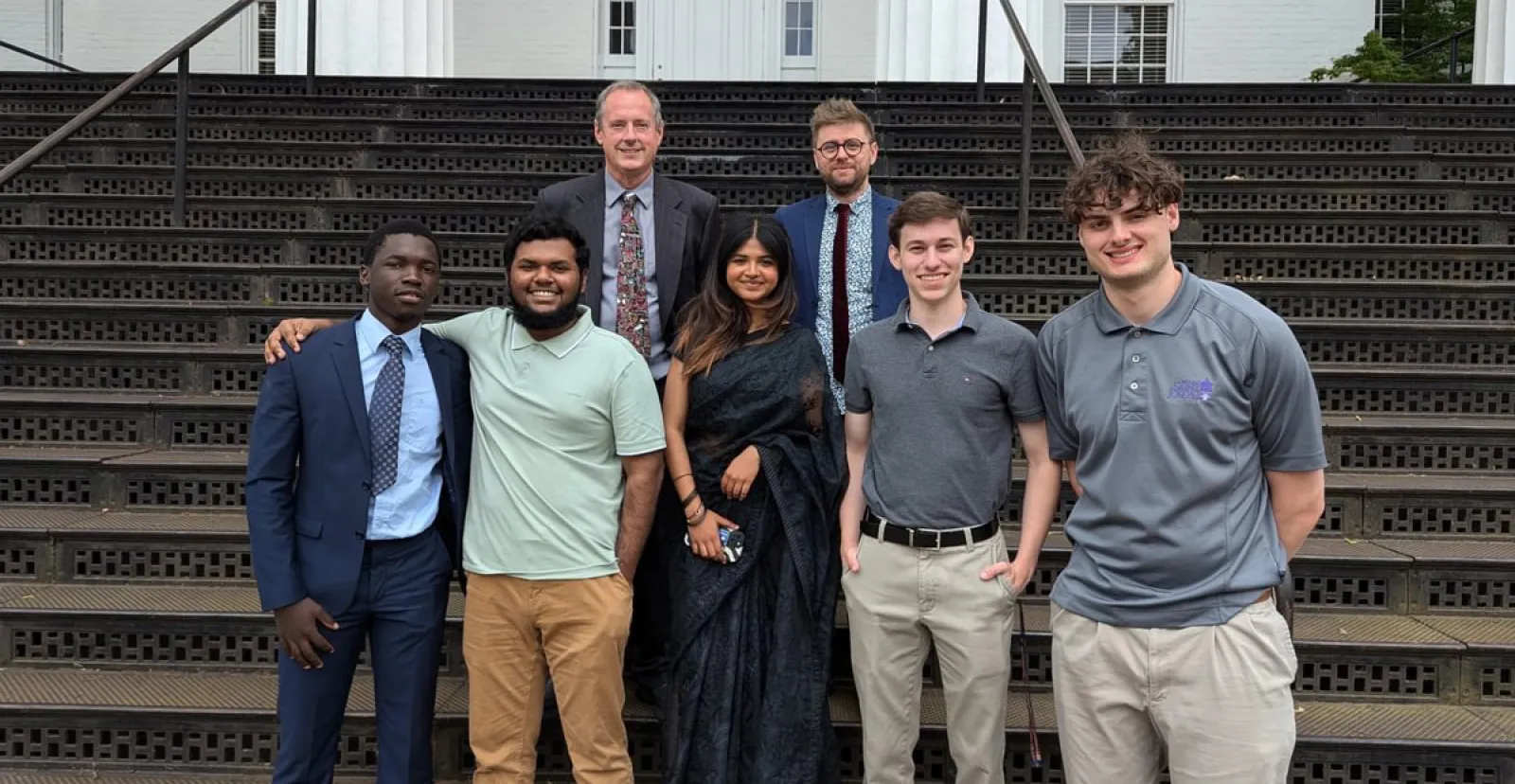 Gettysburg students gathered at the Digital Technology Summer Fellowship