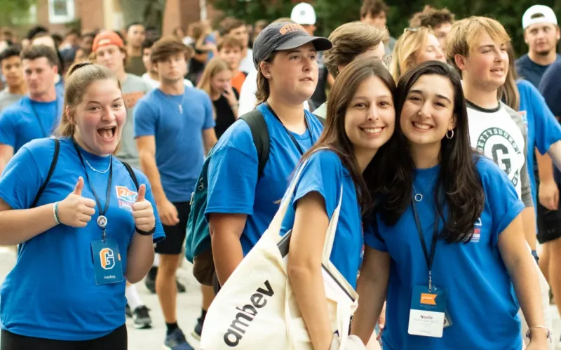 Laura at the first year walk