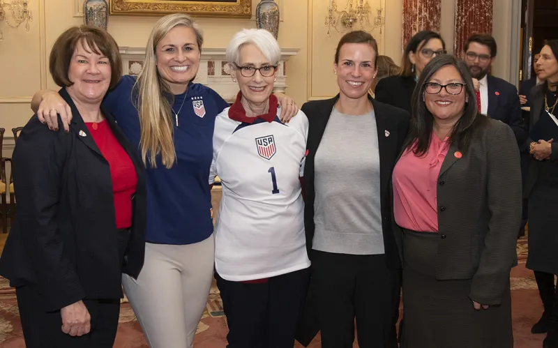 Deputy Secretary of State Wendy Sherman hosted the State Department’s 2022 FIFA World Cup Reception