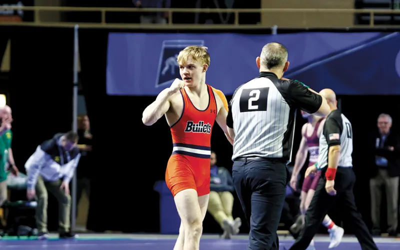 An image of an athlete perfomring