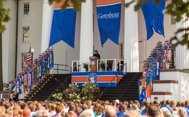 First-year students at opening convocation