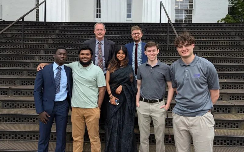 Gettysburg students gathered at the Digital Technology Summer Fellowship